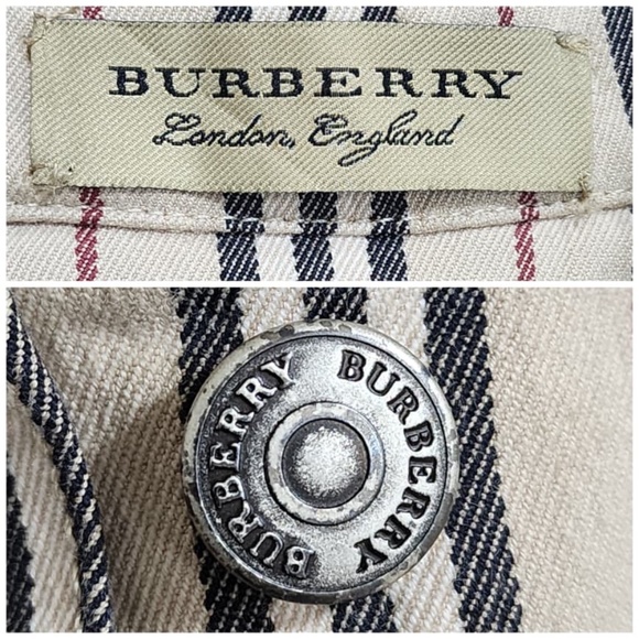 Authentic Burberry Stripe pattern cropped jacket - Picture 4 of 16